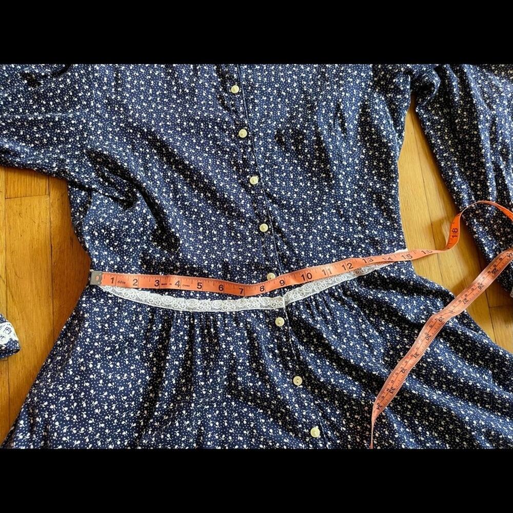 70s Vintage Gunne Sax Prairie Midi Dress - Picture 9 of 10